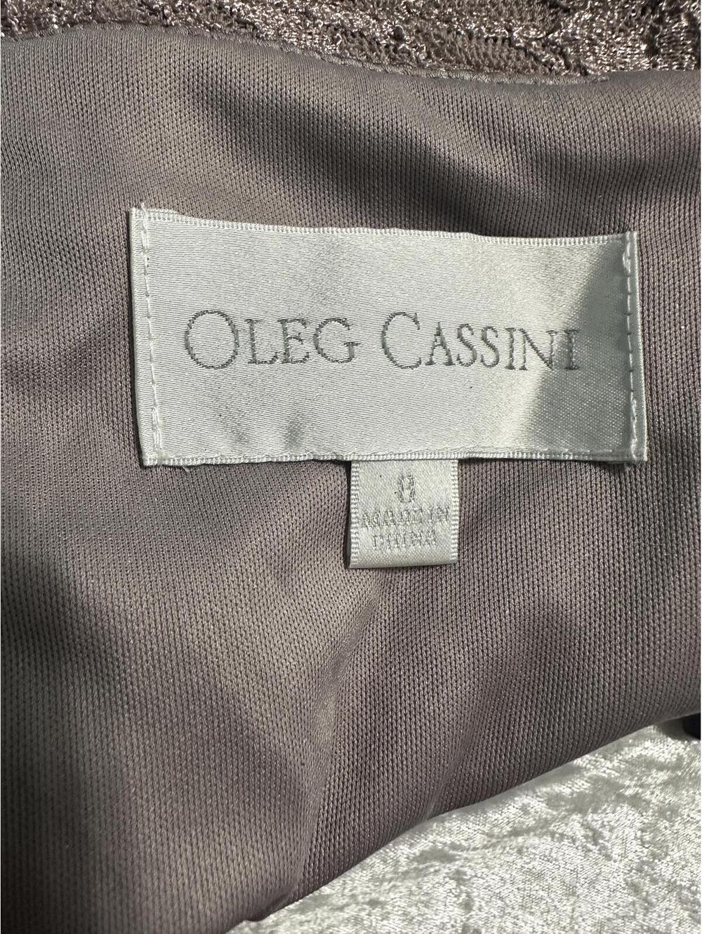 New Sz 8 Oleg Cassini Portobello Glitter Off Shoulder Ruched Mother Of Bride - Picture 5 of 7